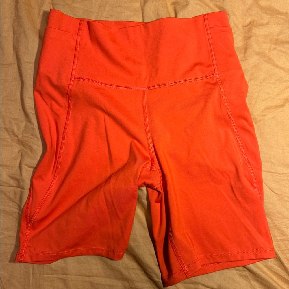 All in Motion Women's Bright Orange Bike Shorts
